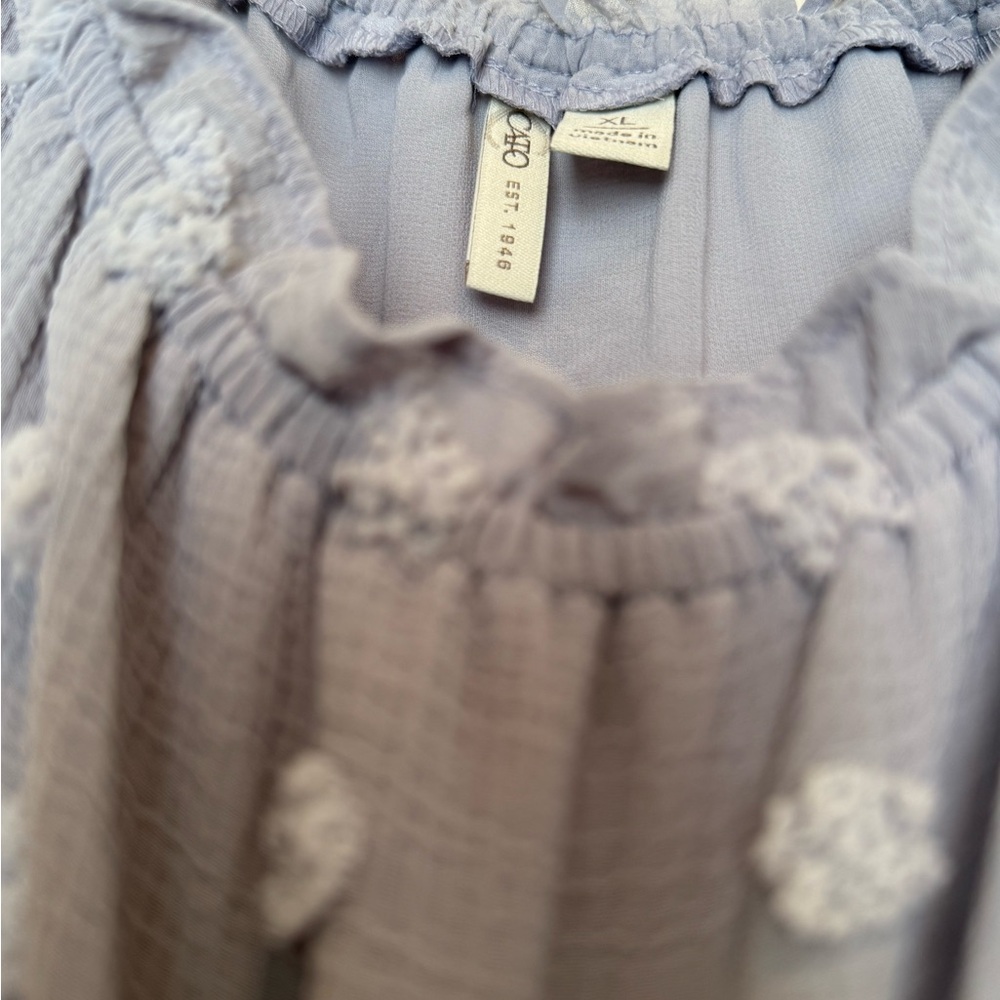 Elegant Gray Women's Top - Picture 3 of 3